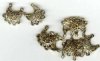 5 Pairs of 20x16mm 5 Loop Drop Antique Gold Earrings